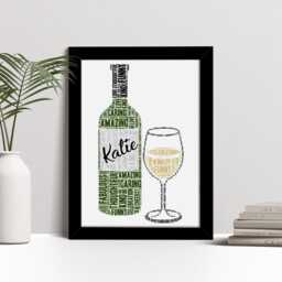 Personalised Wine Lover Word Art Print - Birthday Gift - thumbnail 2