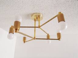 Modern Ceiling Light - Crossover 6 Arm Kitchen Dining Room Bedroom Contemporary Ul Listed - thumbnail 1