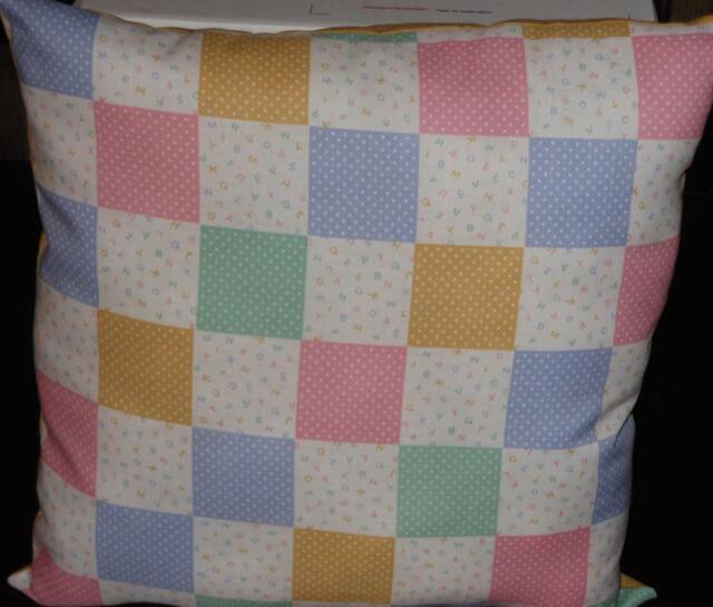 Abc Squares Pillow Cover, 14 X Decorative Cover - image 1