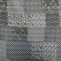 Artisan Hand-stitched Queen Sie Indigo Black Kantha Quilt Hand Block Print Blanket Embroidered Design Bedspread Throw - thumbnail 3