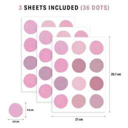 Pink Polka Dots Nursery Wall Stickers - thumbnail 3