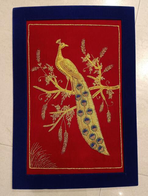 Embroidery Art Work/Zardozi Wall Art/ Carpet/Floral Tapestry/Tapestry Hanging/Needle Point Work/Wall Decoration Panels/