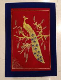 Embroidery Art Work/Zardozi Wall Art/ Carpet/Floral Tapestry/Tapestry Hanging/Needle Point Work/Wall Decoration Panels/ - thumbnail 1