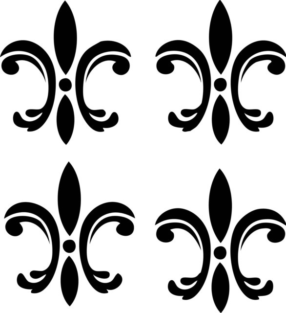 4 Fleur De Lis Wall Stickers Printable Wall Art