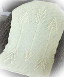 Three Arrows Crochet Baby Blanket Pattern - thumbnail 1