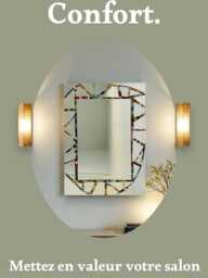 Rectangular & Square Stained-Glass Mirrors, Versailles, Baroque Elegance, Colorful Glass Mosaic One-Of-A-Kind, Handmade in France