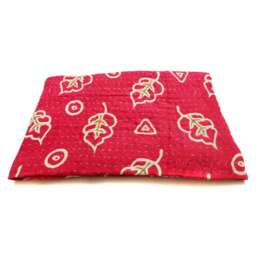 Kantha Quilt Indian Cotton Bedspread Blanket Bedding , Bed Cover, Sofa Throw , Gardern Decor