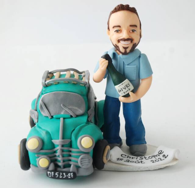 Personalized 3D Figurine From Photo Handmade Birthday Gift For Men Car Lovers - image 1