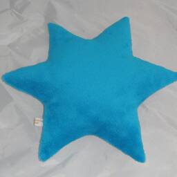 Star Pillow...blue Star...children's Room...sleeping...cuddly Pillow...fawn...boys...baby...decorative Pillow...kids - thumbnail 3