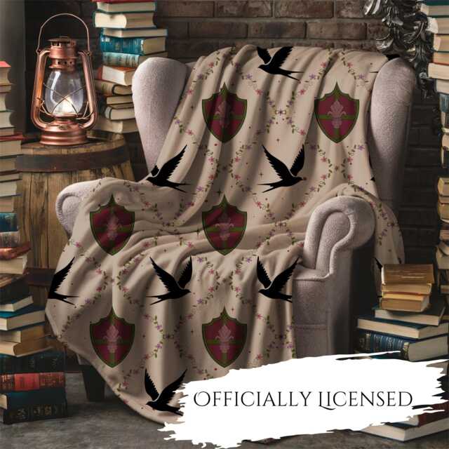 Soft Cosy Blanket - Shield Of Sparrows Devney Perry Bookish Reading Pattern Soft-Touch Fabric Readers - image 1