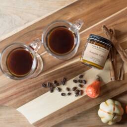 Pumpkin Coffee Soy Candle - Fall Scent, Notes - thumbnail 3