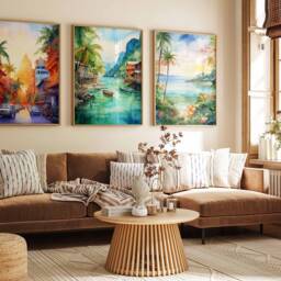 Set Of 3 Philippines Poster Set, Vintage Filipino Floral Prints, Indigenous Art, Folk Art Poster, Tropical Wall Art, Sea A1/A2/A3/A4 - thumbnail 2