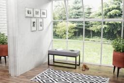 Owen Elegant Bench/Seat in The Hall Living Room Bedroom Different Sizes & Colors Strong Metal Frame Hand Made Poland