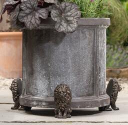 Bronze Lion Plant Pot Feet - Set Of 3, British Garden Decor - thumbnail 1