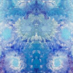 Sky Flowers Framed Aluminium Art Panel. Unique Ooak Gallery Edition, White Wooden Floating Frame, High Resolution Metal Wall Art, UK Artist - thumbnail 2