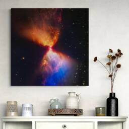 James Webb Telescope Fiery Hourglass Nebula Print - Framed Canvas Or Poster - thumbnail 2