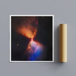 James Webb Telescope Fiery Hourglass Nebula Print - Framed Canvas Or Poster - thumbnail 3