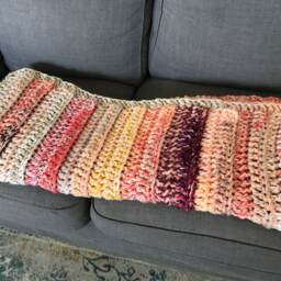 Handmade Crochet Blanket Cozy Autumn Tones Throw For Living Room, Bedroom, Or Sofa Decor - thumbnail 3