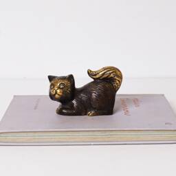 Bronze Cat Statue, 3.5 - thumbnail 3