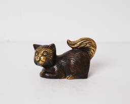 Bronze Cat Statue, 3.5 - thumbnail 1