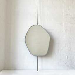 Countertop To Ceiling Roca Freeform Illuminated Mirror With Bronze Patina Brass Frame - thumbnail 3