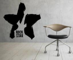 Guitar Rock Star Wall Decal Vinyl Sticker Musical Instrument Home Interior Removable Bedroom Decor - 18Gtr - thumbnail 1