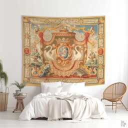 French Tapestry Arms Of The Greder Family Of Solothurn, Swiss Wall Decor. Fre002 - thumbnail 2