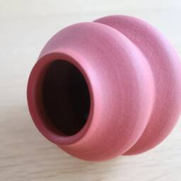 Handmade Ceramic Vase Home Decor Bud Japanese Style Red Holder Flowers - thumbnail 3