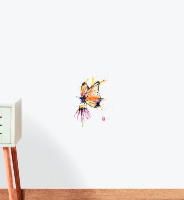 Monarch - Flutter Wall Sticker Decal - Illustration Stickers, Animals Decals, Home Decor, Art, Illustrations