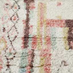 Handmade Wool Berber Runner Rug Colorful Boho Hallway Carpet - 10.9x2.3Ft - thumbnail 4