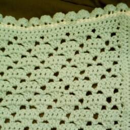 Handmade Baby Blanket - Crochet Everyday Heirloom Shower Gift - thumbnail 3