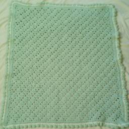 Handmade Baby Blanket - Crochet Everyday Heirloom Shower Gift - thumbnail 2