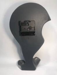 Scroll Mantel Clock With Crackle Glaze Melting Face - thumbnail 3