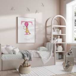 Winnie The Pooh Name Print - Girls Bedroom Personalised Poster Kids Wall Art Nursery Bear - thumbnail 3