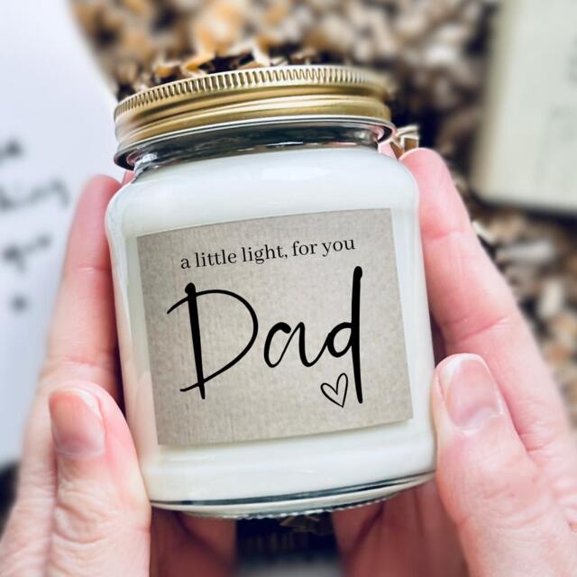 A Little Light For You Dad - in Memory Of Candle Bereavement Gift Loss Of Father Dad Remembrance - image 1
