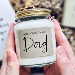 A Little Light For You Dad - in Memory Of Candle Bereavement Gift Loss Of Father Dad Remembrance