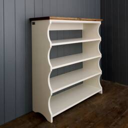 Large Display Unit With 4 Shelves, Shoe Rack For The Hallway Or Bookcase - thumbnail 3