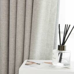 Total Blackout Linen Textured Curtain Multiple Color Options, Custom Size, Free Tieback, 1 Panel - thumbnail 4