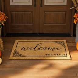 Family Name Entrance Rug - Personalised Door Decor - thumbnail 4