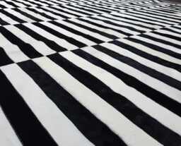 Cowhide Patchwork Rug. Zebra Amazing Design Peau De Zebre. Tapis. 6.6Ft X 8Ft