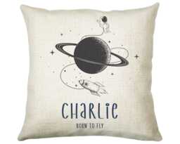 Personalised Space Planet Cushion Gift Printed Name Design - Pillow For Girls Boys Nursery Bedroom Decor Cs453 - thumbnail 1