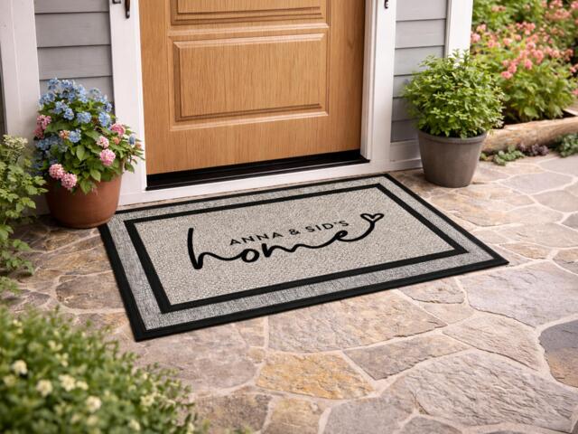Wedding Gift - Outdoor Personalized Rug Doormat Bridesmaid Washable Custom Door Mat Welcome - image 1