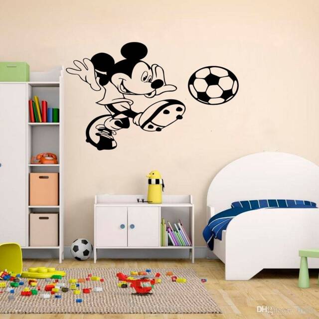 Mickey & Minnie Mouse Wall Decal Custom Name Nursery Decor 4140 - image 1
