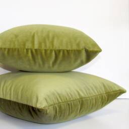 Moss Green Luxury Velvet Cushion Cover - thumbnail 2