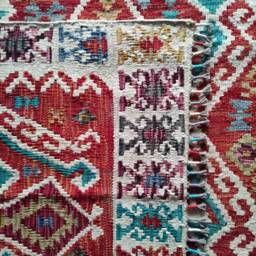 Kilim Rug Heritage, Handmade Artisan Afghan Turkish Aztec Geometric Wool 231x154 cm - thumbnail 3