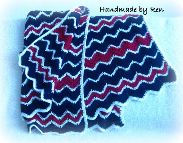 Crochet Baby Blanket Handmade Kids, Child Crocheting One Of A Kind - image 1