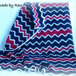 Crochet Baby Blanket Handmade Kids, Child Crocheting One Of A Kind - thumbnail 3