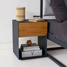 Arbor Bedside Table With Drawer - thumbnail 1