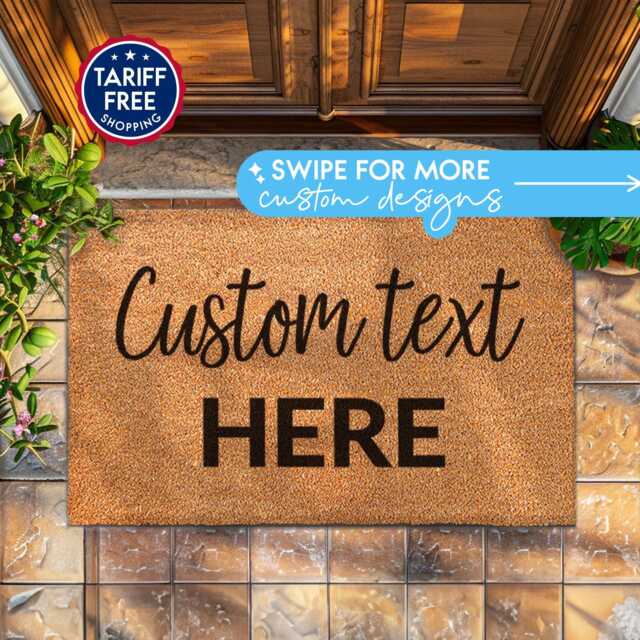 Best Seller Custom Coir Doormat - Personalized Gift Customized Eco-Friendly Door Mat Decorative Rug Home Decor - image 1