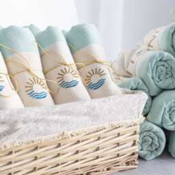 Realtor Gift Beach Towel Custom Corporate Towel, Closing Gifts - thumbnail 1